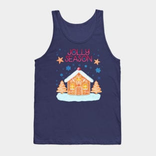 Gingerbread House and Jolly Season Tank Top